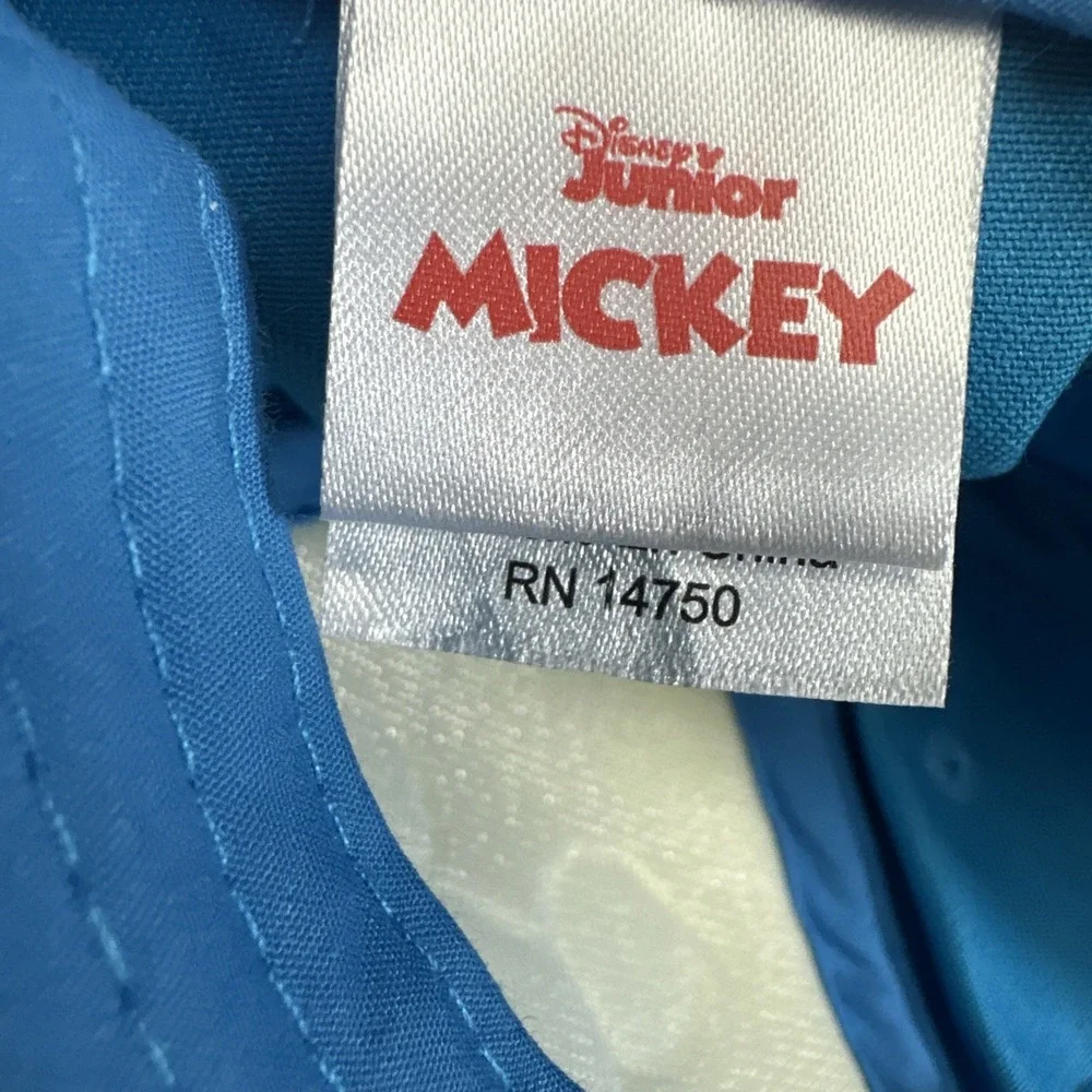 Disney Junior Mickey Mouse Toddler Kids Blue White Red Baseball Cap Hat RN14750